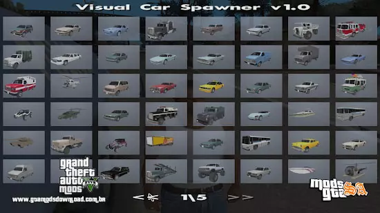 Visual Car Spawner v1.0 GTA San Andreas