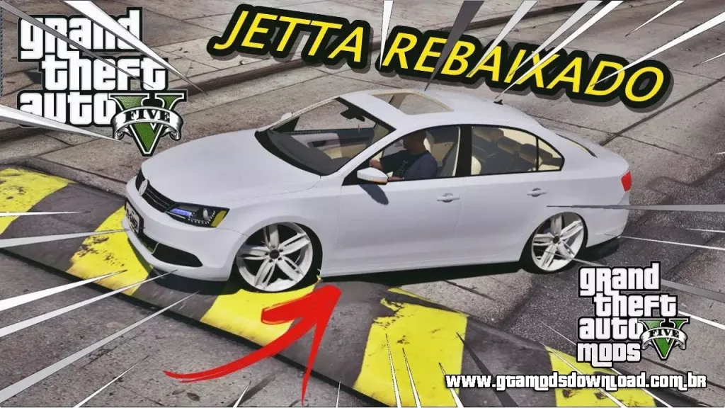 Mod JETTA 2.0 REBAIXADO DE ARO 20 v1 Para GTA V