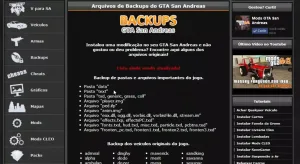 Arquivos de Backups do GTA San Andreas | GTA Sa Mods