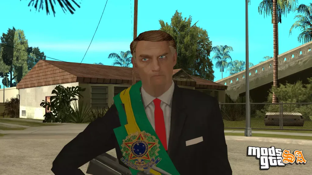 Skin Bolsonaro Presidente gta sa | Mods GTA San Andreas