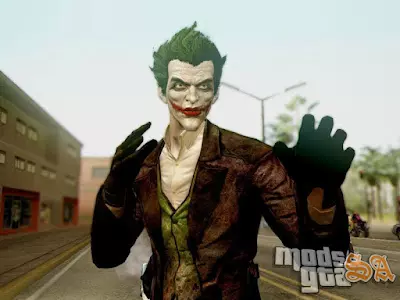 Skin Coringa do Batman Arkham Origins GTA San Andreas