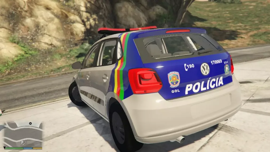 Volkswagen Gol G6 Polícia Militar Brasil para GTA V